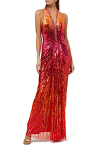 x 007 Capsule Collection The World Is Not Enough Sequin Embellished Gown